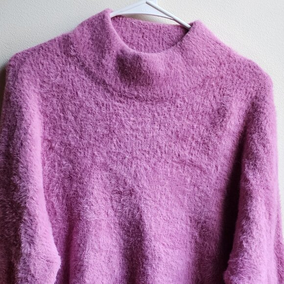 Truth By Republic Pinkish Purple Mock Neck Sweater Size Medium - Picture 6 of 15
